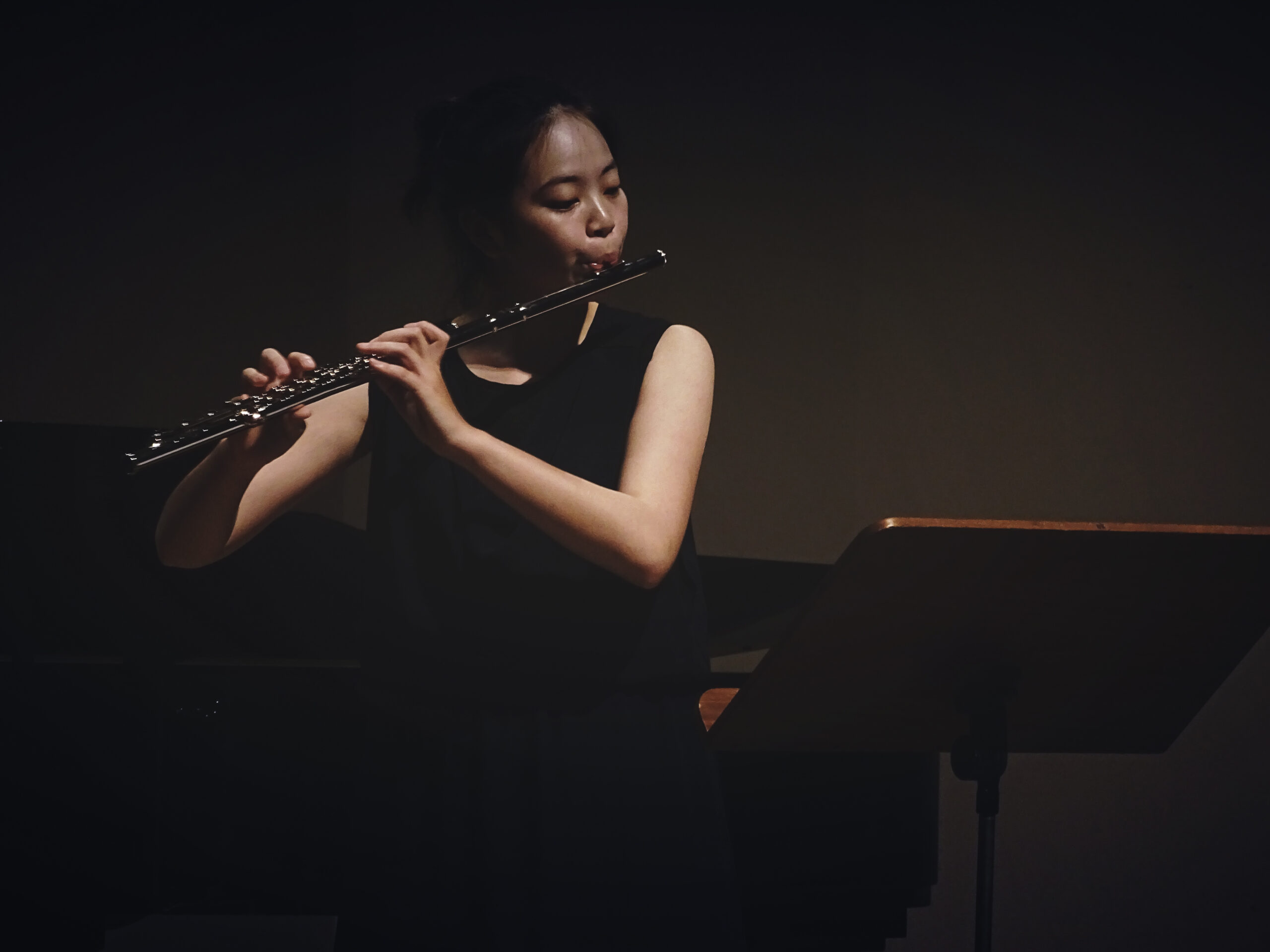 flutist on the flute